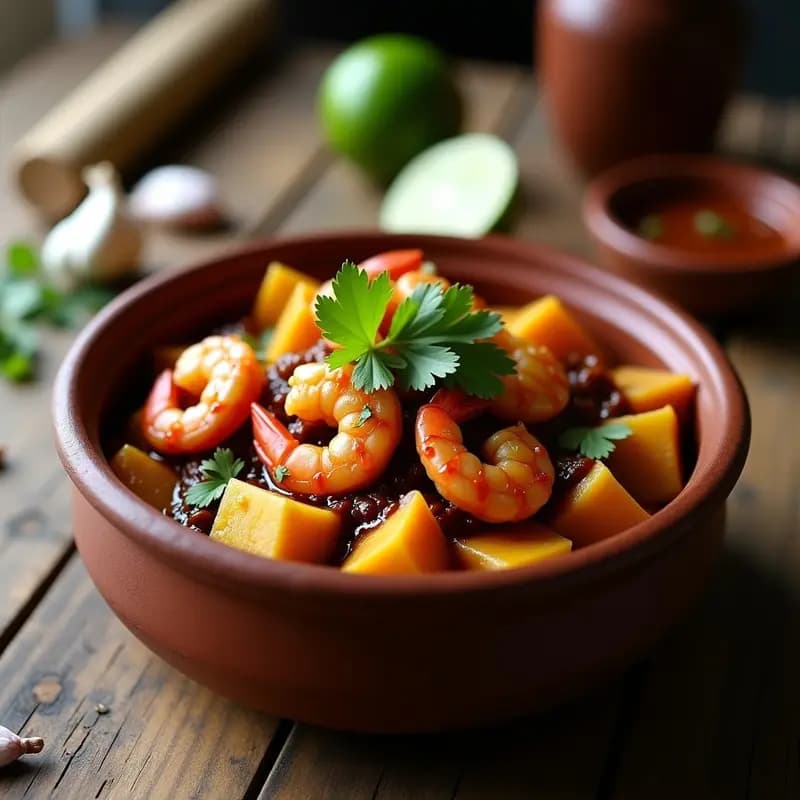 Moji de Yuca y Camarones: Receta Cubana con Ajo y Cerveza en Sartén
