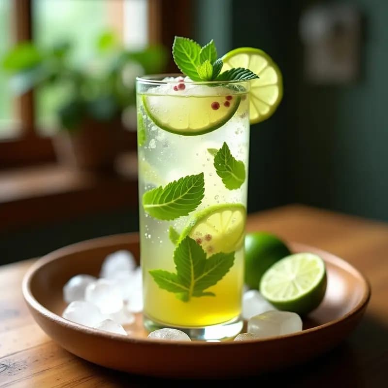Mojito Cubano con Limón, Menta y Jengibre: Bebida Detox y Digestiva