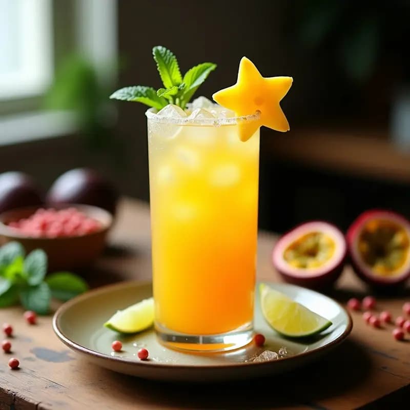 Mojito de Maracuyá y Jengibre: Cóctel Cubano Refrescante y Digestivo