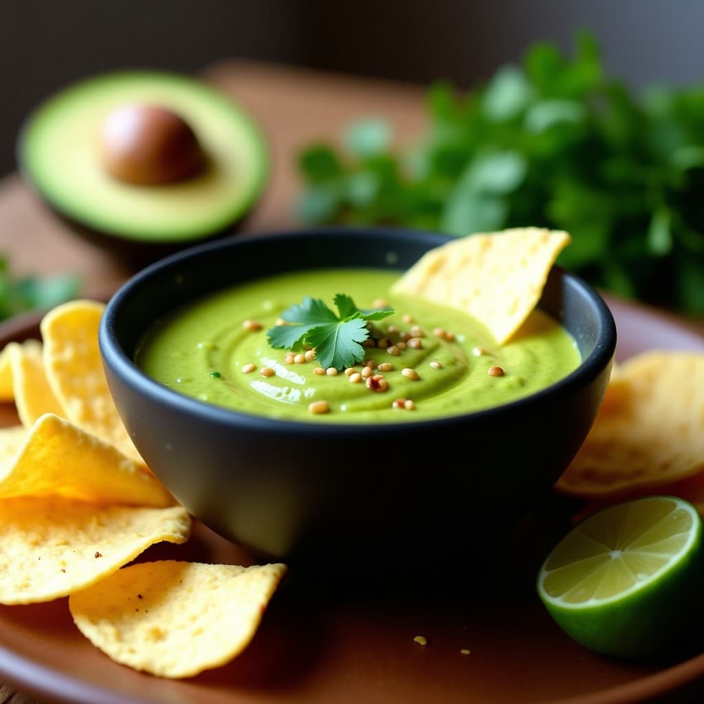 Mojo de Cilantro y Aguacate: Salsa Vegana Peruana para Acompañar en 5 Minutos