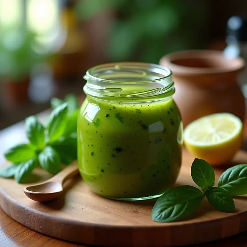 Mojo de Cilantro y Albahaca: Salsa Colombiana Sin Lácteos para Carnes o Tupper
