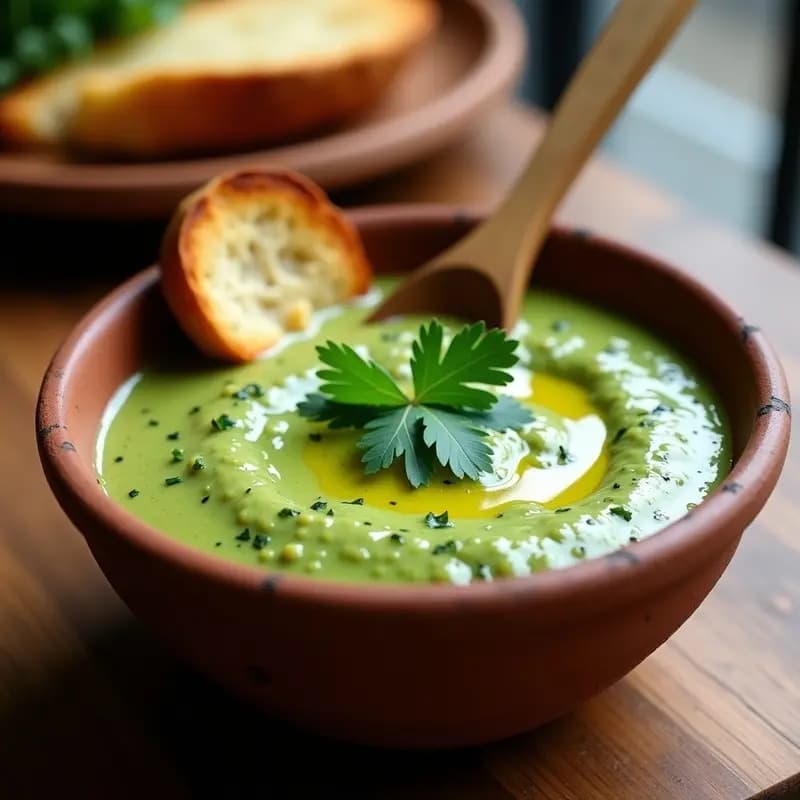 Mojo de Cilantro con Queso de Cabra: Salsa Canaria para Aperitivos