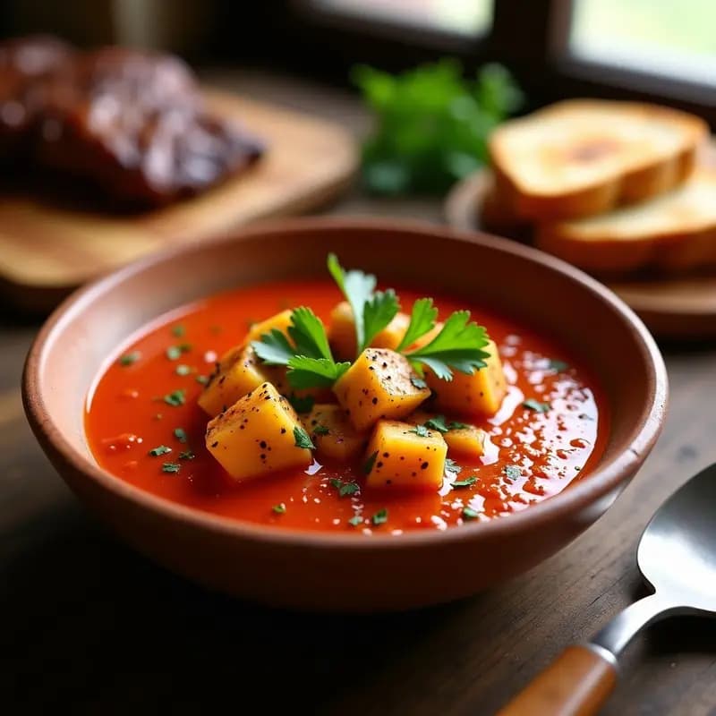 Mojo Picón Canario con Queso Asado: Salsa Tradicional para Acompañar Carnes