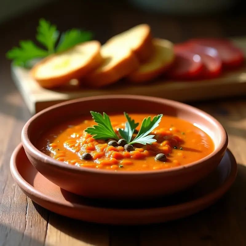 Mojo de Plátano Macho Canario con Chorizo: Aperitivo Español Picante y Tradicional