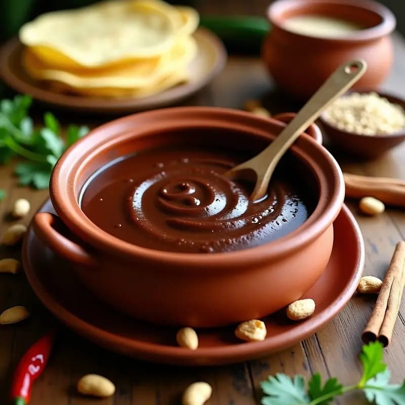 Mole de Cacahuete y Chocolate: Salsa Mexicana Vegana para Enchiladas o Tacos