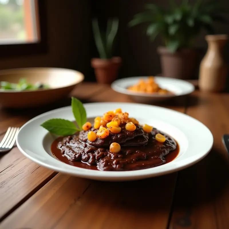 Mole Negro de Pollo con Chocolate y Especias: Receta Oaxaqueña Tradicional