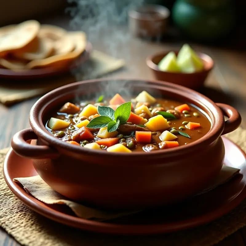 Mole de Olla con Pollo y Xoconostle: Sopa Mexicana Tradicional con Toque Ácido