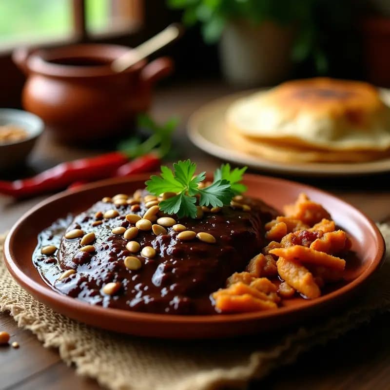 Salsa de Mole Poblano con Chocolate y Chiles: Receta Mexicana para Enamorar