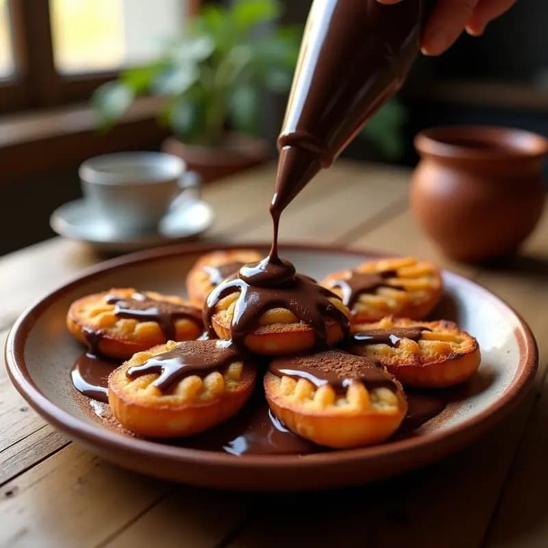 Moleras de Pan con Chocolate y Churros: Desayuno de Chu Wife de los 80
