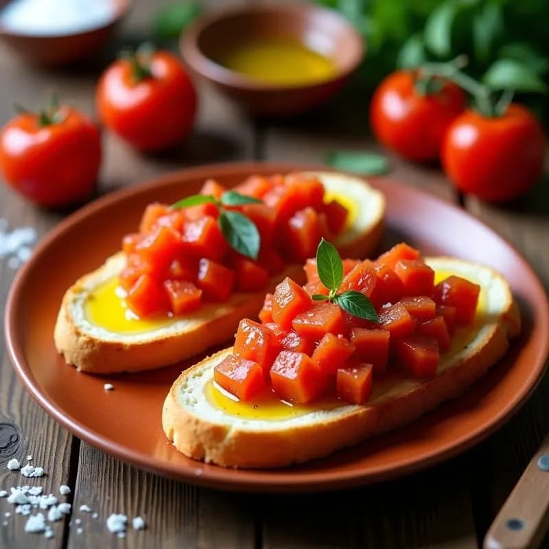 Mollete con aceite y tomate triturado: Desayuno cordobés sencillo y nutritivo