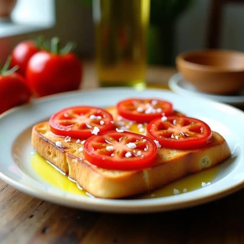 Mollete con Aceite y Tomate: Desayuno Andaluz Rápido y Saludable
