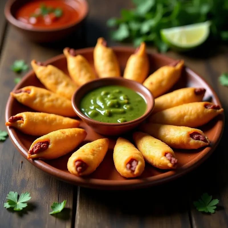 Molotes Oaxaqueños de Queso y Chorizo con Salsa Verde: Aperitivo Mexicano Crujiente