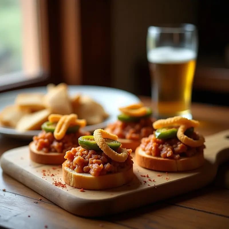 Montadito de Pringá con Pimientos Fritos: Tapa Sevillana Tradicional y Económica