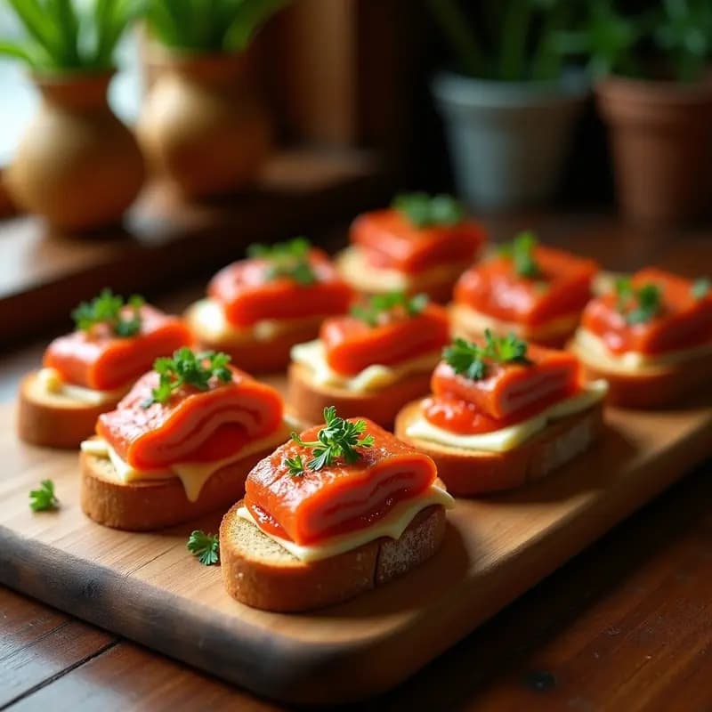 Montaditos de Lomo con Queso y Pimentón: Receta para Fiestas sin Horno