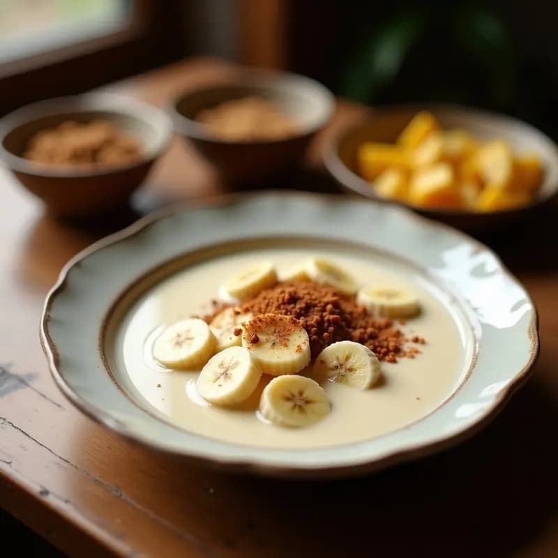 Moqueca de Banana da Terra y Leche de Coco: Postre Brasileño Vegano con Canela