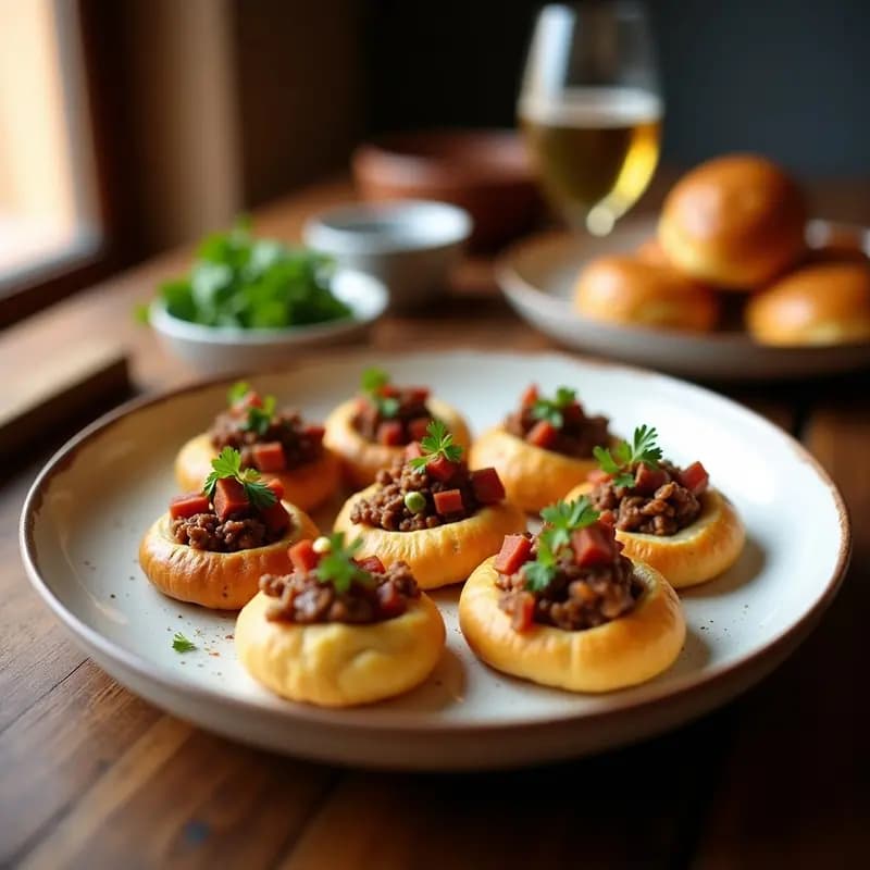 Morcon de Pringá con Huevo Duro: Aperitivo Sevillano en Tapa