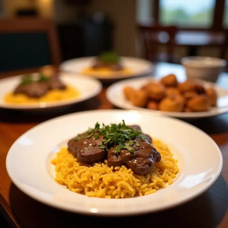 Moro y Cristiano con Morcilla y Arroz: Platos de Feria en Olla Express