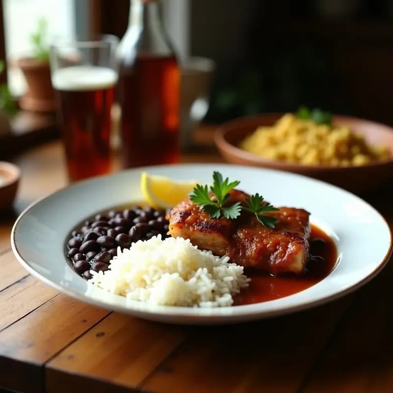 Moros y Cristianos con Costillas de Cerdo: Receta Cubana-Española en Olla Lenta