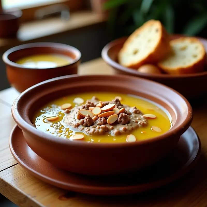 Morteruelo Murciano: Paté Caliente de Carne y Pan para Untar