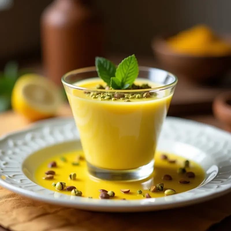 Moussa de Limón y Cúrcuma: Postre Marroquí Antinflamatorio y Vegano