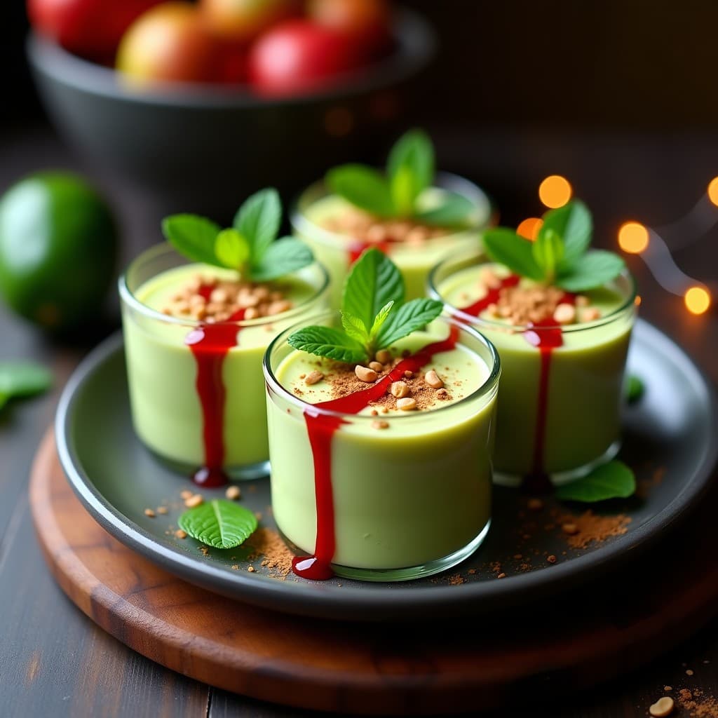 Mousse de Aguacate y Cacahuete con Salsa de Tamarillo: Postre Colombiano Keto y Sin Lactosa