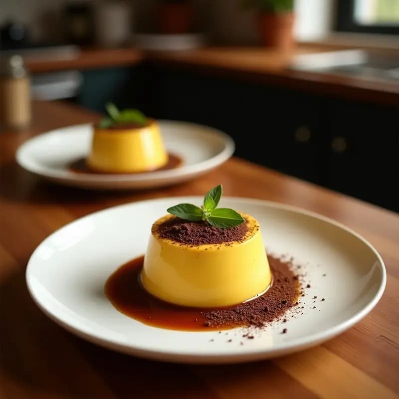 Mousse de Aguacate y Cacao con Layers de Curry: Postre Indio Fusionweet-Salado
