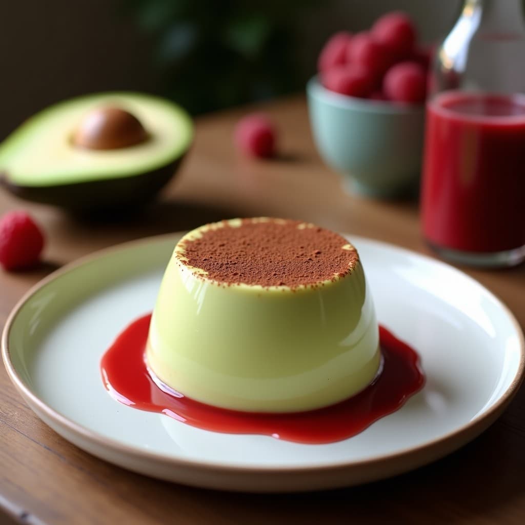 Mousse de Aguacate y Cacao con Swirl de Frambuesa: Postre Vegano Sin Cocción