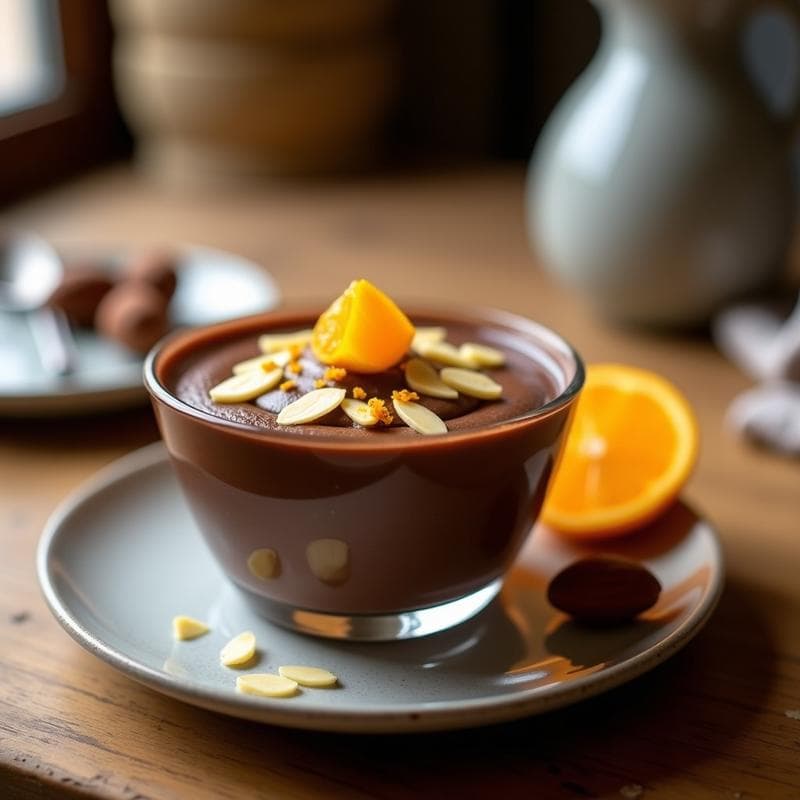 Mousse de Aguacate y Cacao con Esencia de Naranja: Postre Keto Sin Horno en 10 Minutos