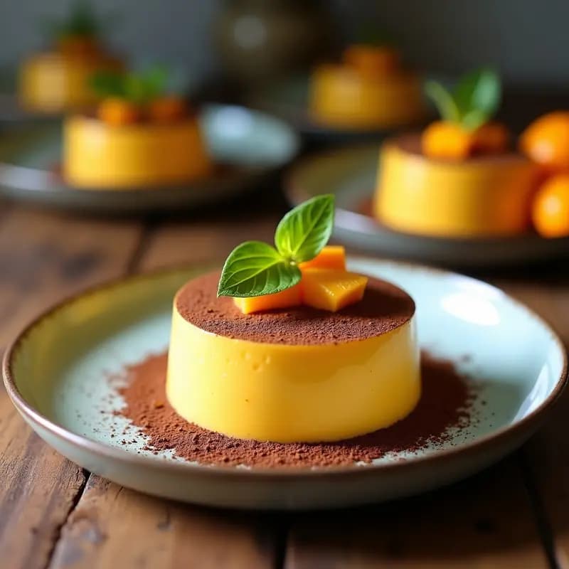 Mousse de Aguacate y Cacao con Toques de Naranja Sanguina: Postre Vegano Gourmet