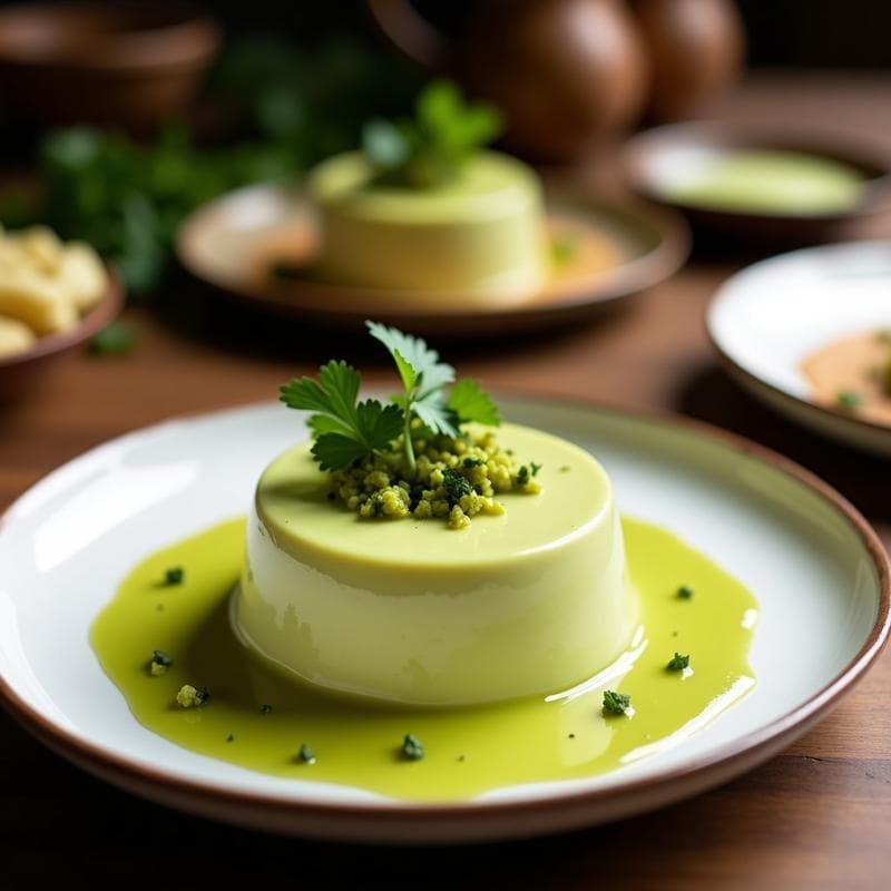 Mousse de Aguacate y Cilantro con Crujiente de Semillas de Calabaza: Postre Saludable Sin Azúcar