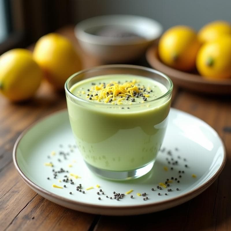 Mousse de Aguacate y Limón con Semillas de Chía: Postre Keto Sin Lácteos