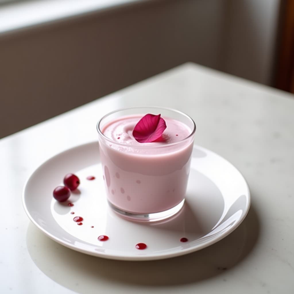 Mousse de Aquafaba y Morseberry: Postre Sin Azúcar con Toque Floral en 15 Minutos