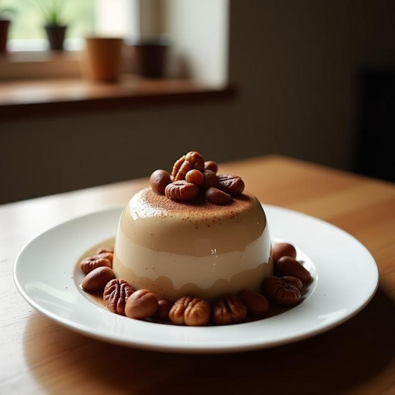 Mousse de Café espresso y Nuez de Pecana: Postre Keto Sin Lácteos y Sin Azúcar