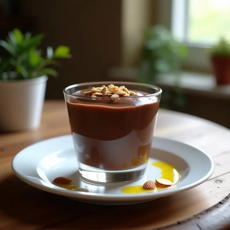 Mousse de Chocolate y Aceite de Oliva: Postre Griego Sin Azúcar y Sin Lácteos