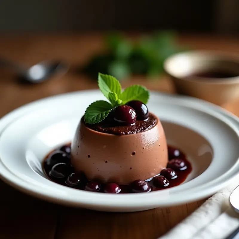Mousse de Chocolate y Puré de Aceituna Negra: Postre Saludable Mediterráneo Sin Azúcar