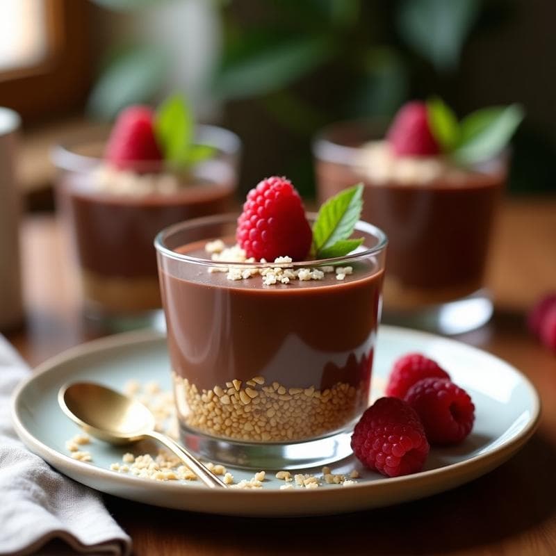 Mousse de Chocolate y Aguacate con Base de Dátiles: Postre Vegano Sin Cocinar en 15 Minutos