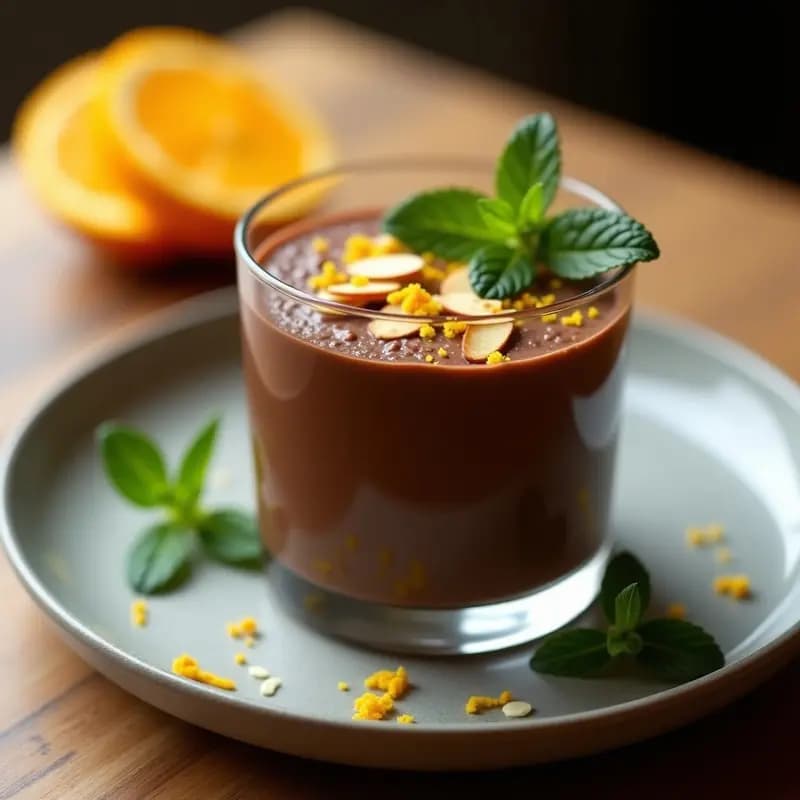 Mousse de Chocolate y Aguacate con Esencia de Naranja: Postre Brasileiro Sin Lácteos