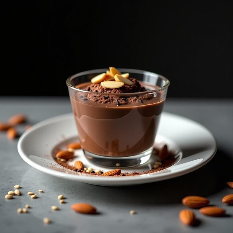 Mousse de Chocolate y Aguacate con Toque de Wasabi: Postre Vegano y Sorprendente