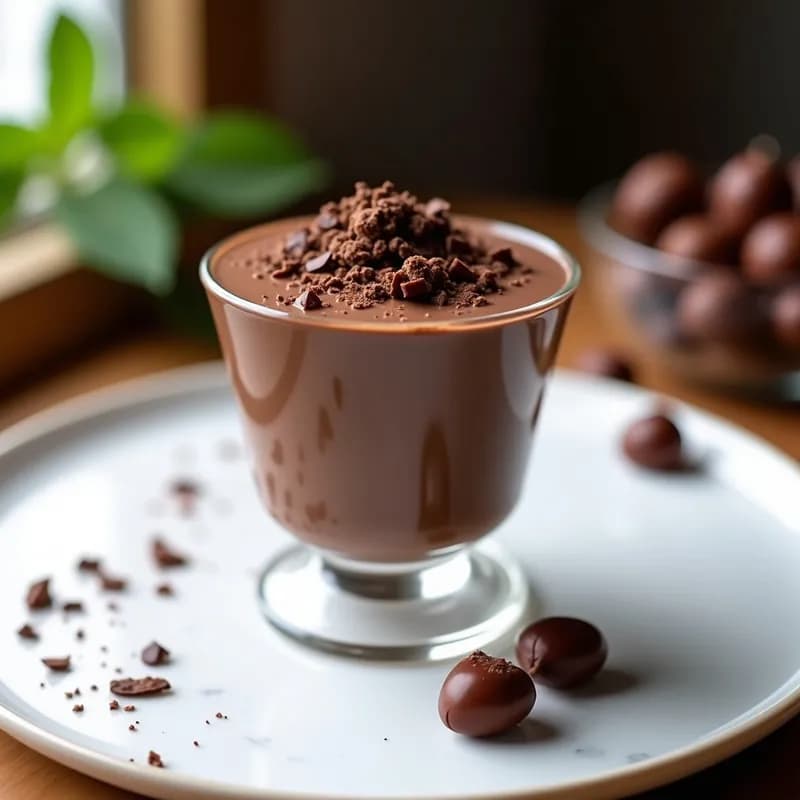 Mousse de Chocolate y Avellana: Receta en Thermomix Sin Azúcar Añadido