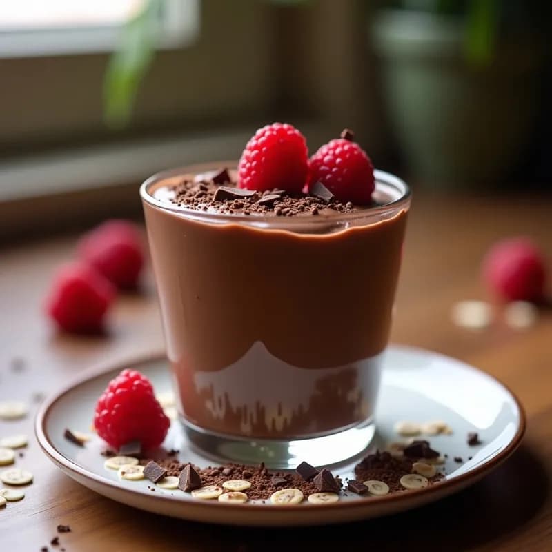 Mousse de Chocolate y Avena: Receta Sin Azúcar y Alta en Proteína