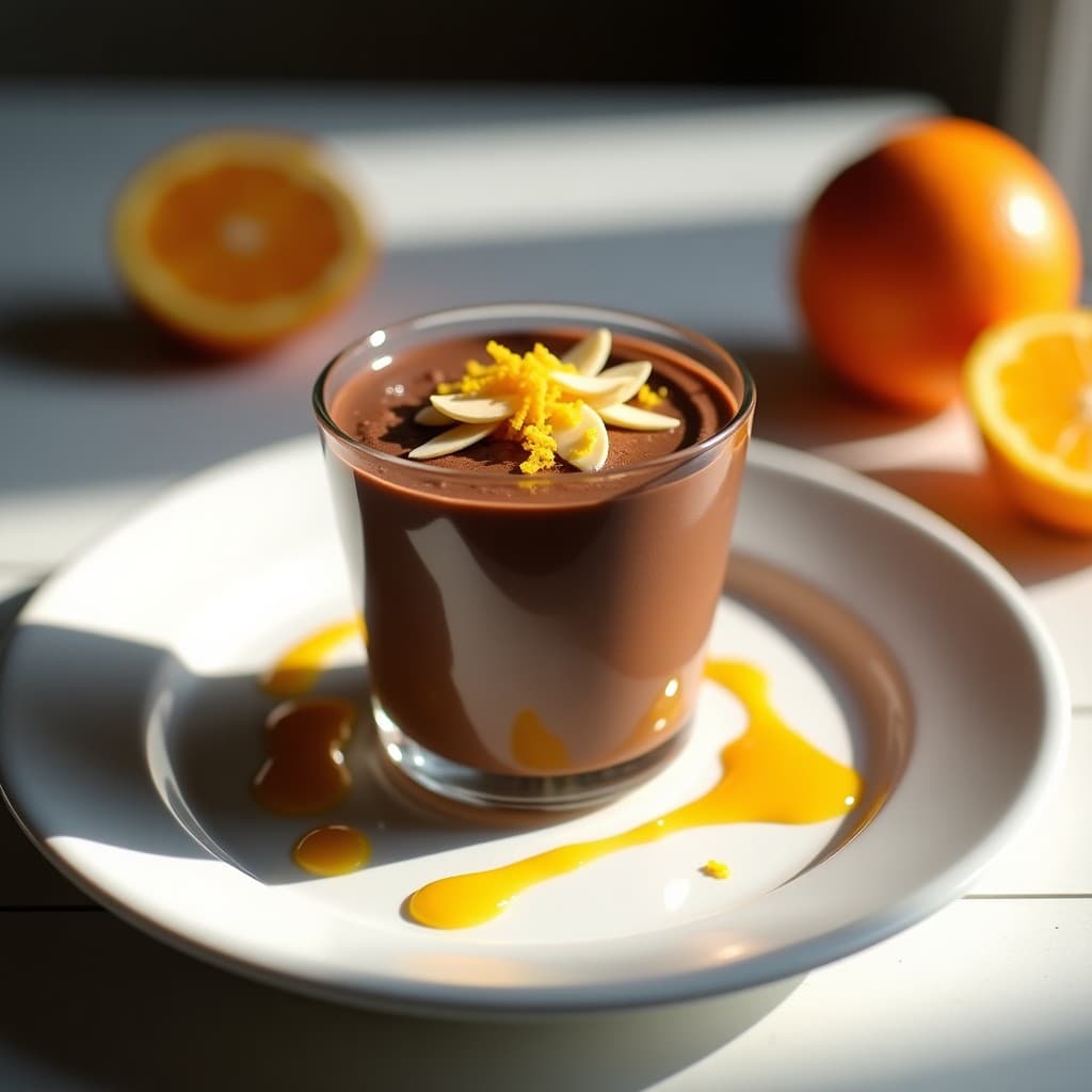 Mousse de Chocolate Avocado y Naranja Sanguina: Postre Vegano Alta en Grasas Saludables