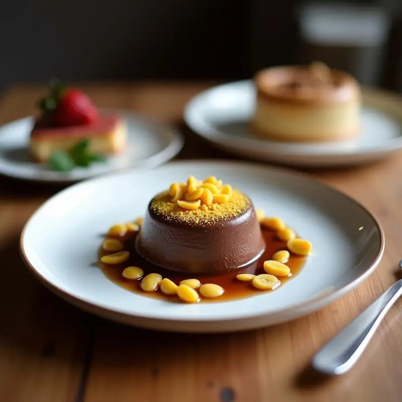 Mousse de Chocolate Negro y Aquafaba con Crujiente de Almendras: Postre Francés Sin Azúcar