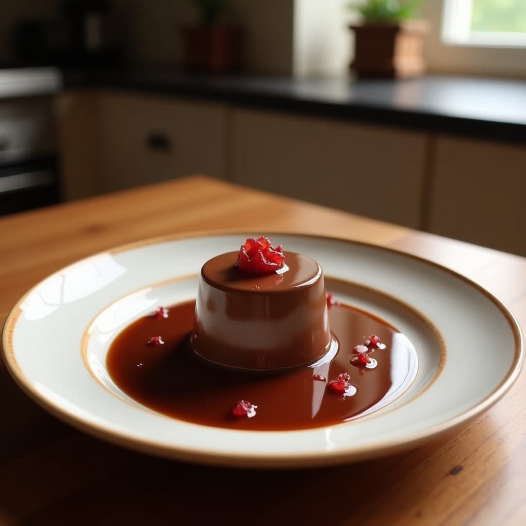 Mousse de Chocolate 100% y Puré de Ciruela Umeboshi: Postre Japonés Sin Azúcar y Vegano