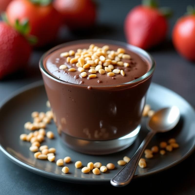 Mousse de Garbanzos y Chocolate Negro: Postre Proteico Sin Horno en 5 Minutos