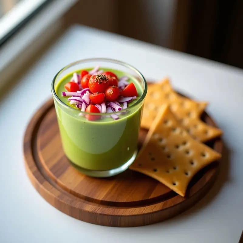Mousse de Guacamole con Crackers de Semillas de Girasol: Aperitivo Mexicano Keto