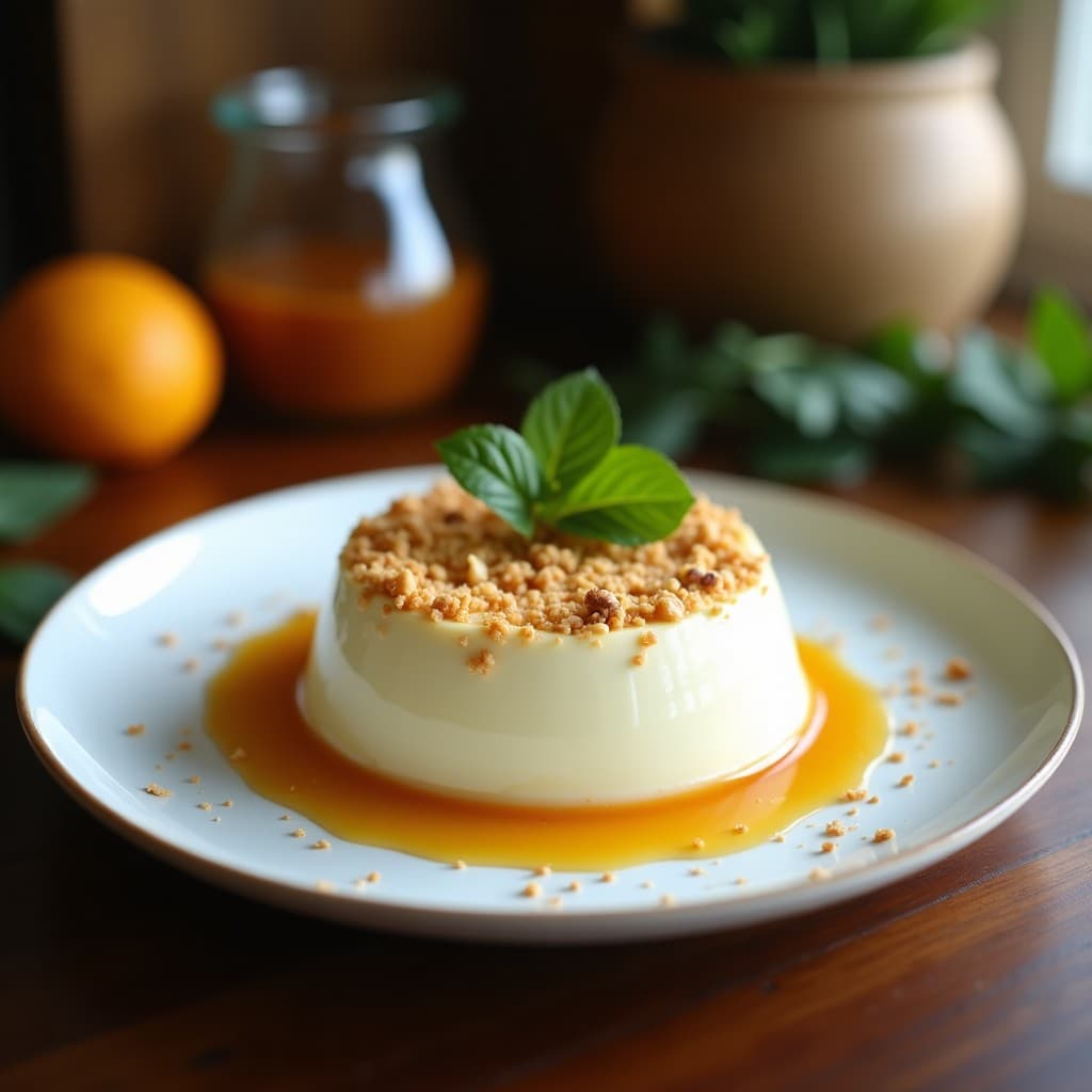 Mousse de Guanábana y Coco con Crujiente de Almendras: Postre Caribeño Vegano Sin Horno