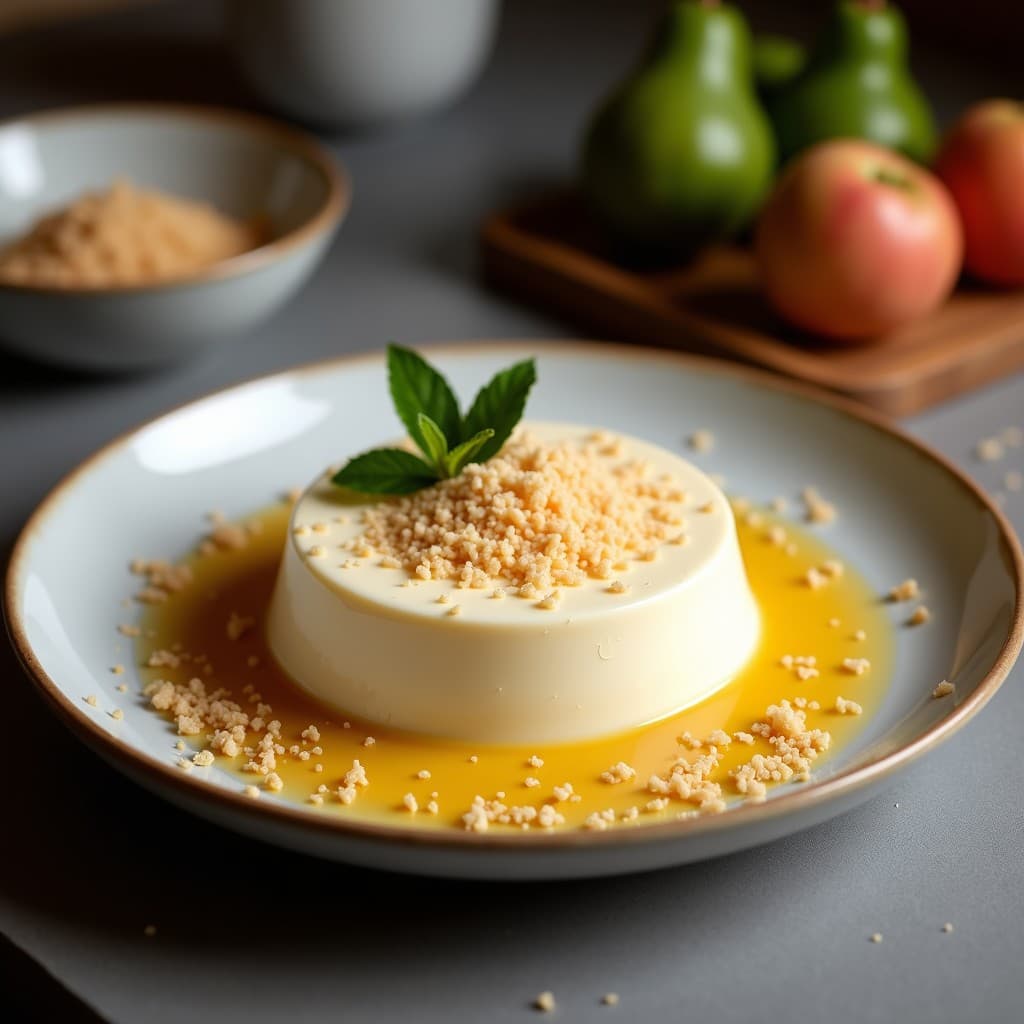Mousse de Guayaba y Queso de Anacardo con Crocante de Coco: Postre Caribeño Sin Lactosa