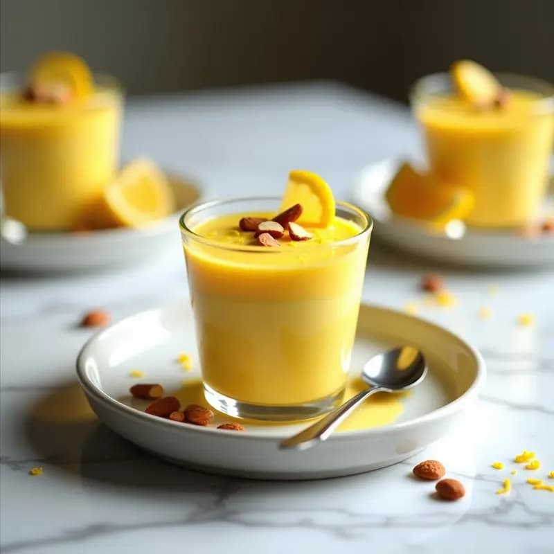 Mousse de Limón y Cúrcuma: Postre Francés Sin Lácteos con Base de Aquafaba