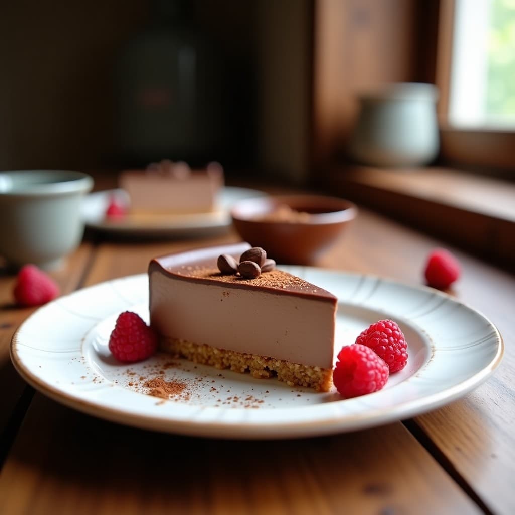 Mousse de Lucuma y Cacao con Base de Galletas de Quinoa: Postre Peruano Sin Azúcar