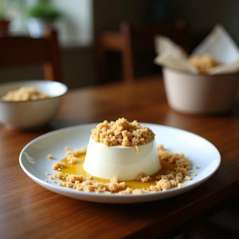 Mousse de Lucuma y Coco con Crumbles de Macadamia: Postre Peruano Keto